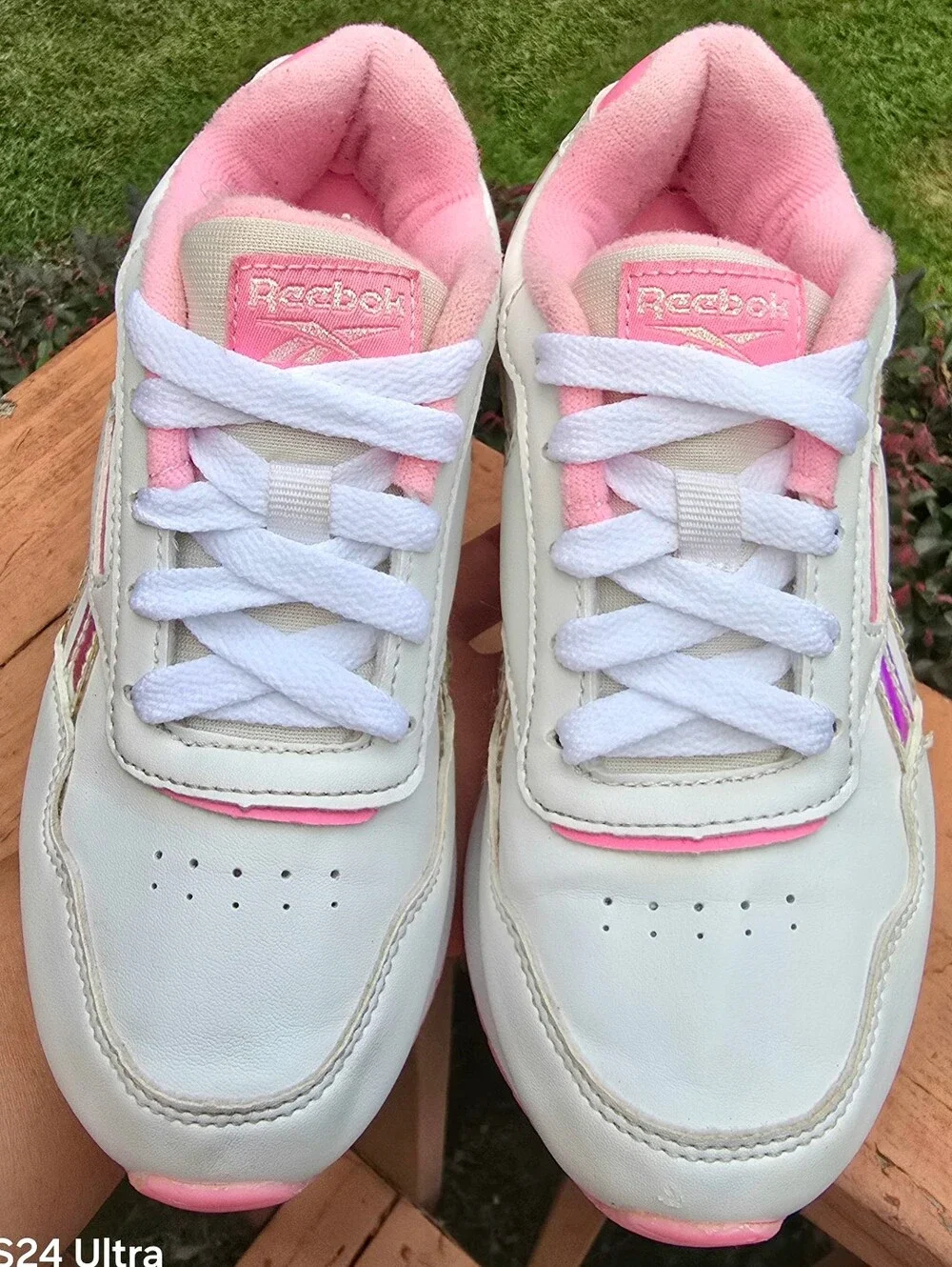 Sz 13 Toddler Girl's REEBOK CLASSIC White/Pink